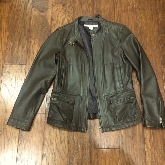 Rezrekshn by Esther Chen chocolate colored leather jacket - Picture 2 of 8